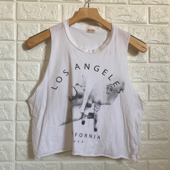 Brandy Melville Tops - John Galt by Brandy Los Angeles LA CA crop tee